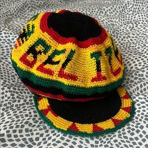 “Belize” Rasta Beanie Hat with Brim